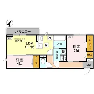 新潟県新潟市中央区幸西2【アパート】の間取り