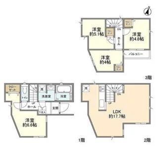 埼玉県川口市大字辻【一戸建】の間取り