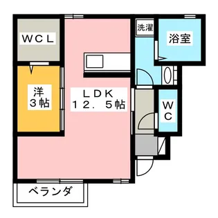 RESIDENNCE高茶屋 A棟【1階】の間取り