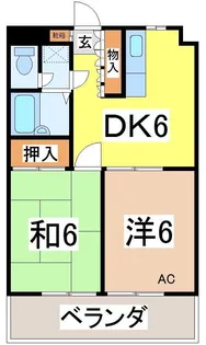 ロジュマンかぬき【2階】の間取り