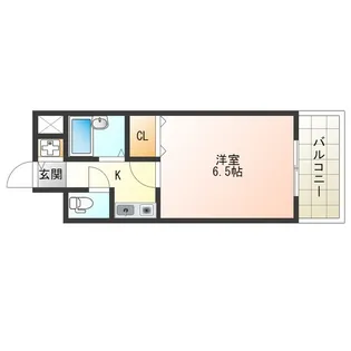 セレッソコート西心斎橋【5階】の間取り