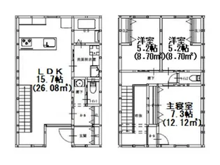 グランメゾンクレスト南蔵王Iの間取り
