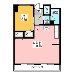 ハイツ岐北【2階】の間取り