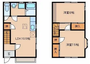 静岡県浜松市中央区東伊場1【一戸建】の間取り