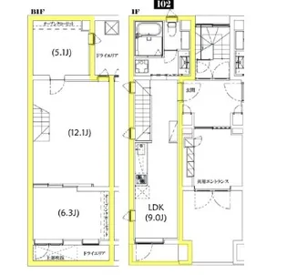 Ts Residence白金高輪の間取り