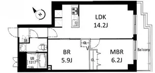 東京都中野区弥生町5【マンション】の間取り