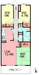 湘南山の手マンション【5階】の間取り