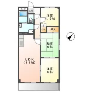 シントクマンション【2階】の間取り