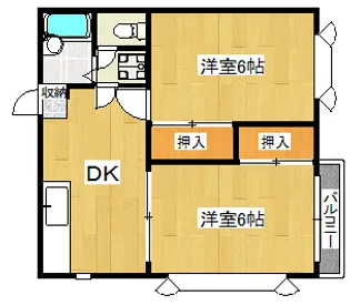 チェリーハイツ【2階】の間取り