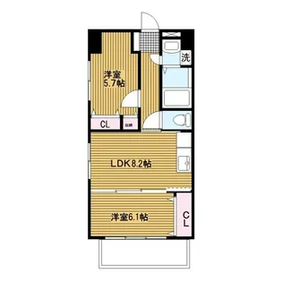 ステイブル協和【6階】の間取り