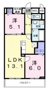 埼玉県さいたま市北区吉野町2【アパート】の間取り