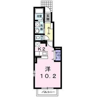 1Rの間取り画像
