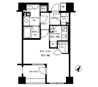 東京都中央区日本橋人形町2【マンション】の間取り