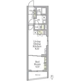 TKS中野新橋【1階】の間取り