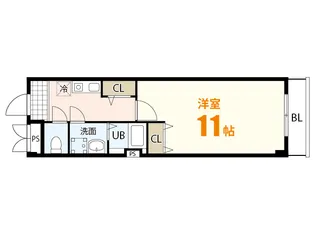 コンフォート緑井【1階】の間取り