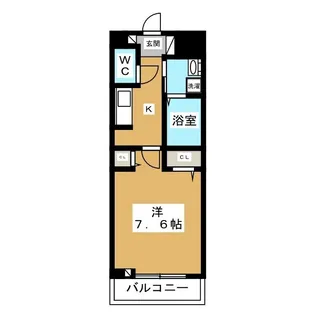 東京都東大和市立野2【アパート】の間取り