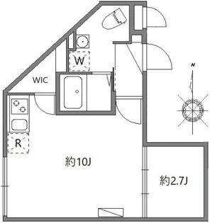 ソラシアレジデンス早稲田【4階】の間取り