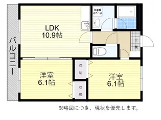 シャトルハウス2【1階】の間取り