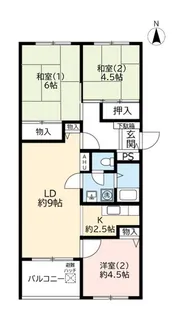 UR芦屋浜【14階】の間取り