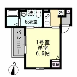 CloudNine鴨居【2階】の間取り