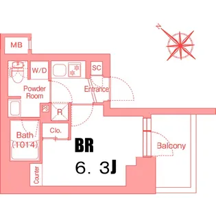 神奈川県横浜市西区平沼1【マンション】の間取り