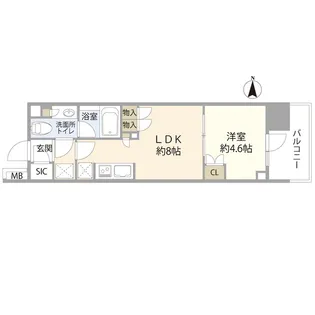 クレヴィア日暮里 THE PLACE(013086)【11階】の間取り