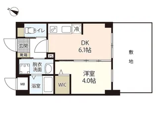 AR庚午南【1階】の間取り