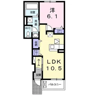 ブリーズ アベニュー【1階】の間取り