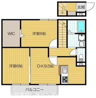 ゼフィランサス【2階】の間取り