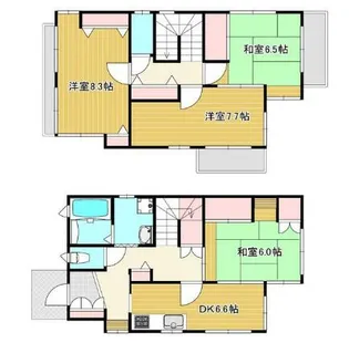 神奈川県相模原市中央区田名【一戸建】の間取り