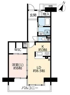 URグリーンタウン小金井【6階】の間取り