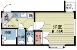 グリシーヌ成城【1階】の間取り