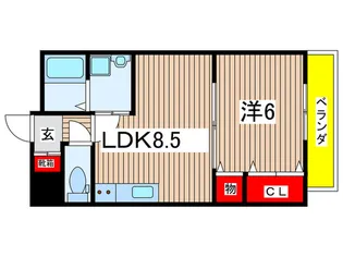 ラハイナ【1階】の間取り