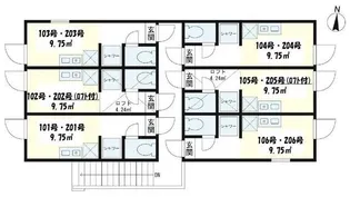 メテオール【2階】の間取り