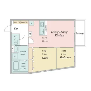 東京都世田谷区下馬6【マンション】の間取り