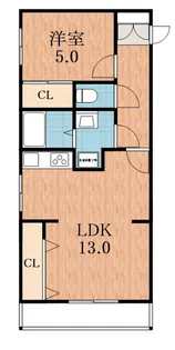 大阪府大阪市阿倍野区阿倍野元町【マンション】の間取り