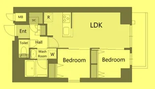 東京都北区豊島2【マンション】の間取り