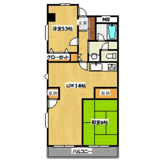 レジデンス永山【3階】の間取り