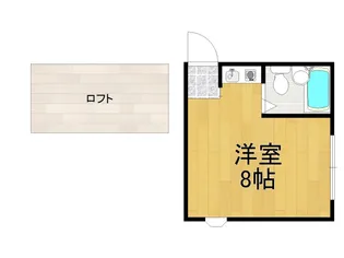 パレス甲東園【1階】の間取り