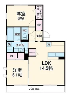 八千代の杜 イーストパークB【2階】の間取り