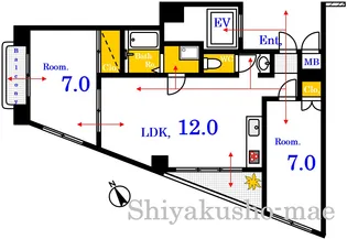 日経舟入南【4階】の間取り