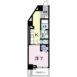 ヒラソル 瀬田【7階】の間取り