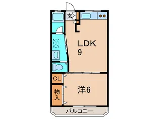 丸永マンション【1階】の間取り