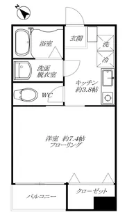 フローレンス目黒【2階】の間取り