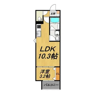 LECOCON上飯田【3階】の間取り