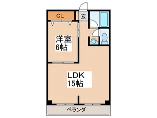 藤ヶ丘ハイツ【4階】の間取り