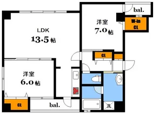 ファーストステージ横川【7階】の間取り