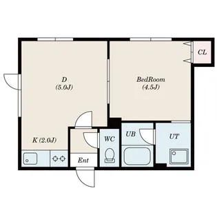 パレス田中【1階】の間取り