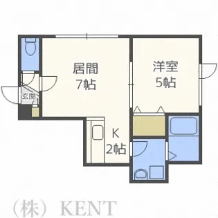 グレイス八軒【2階】の間取り