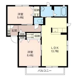 デイジーブルーム【2階】の間取り